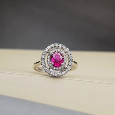 Ruby and Diamond Ring - Delhi Jewellery