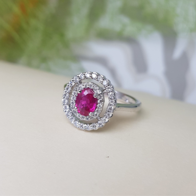 Ruby and Diamond Ring - Delhi Jewellery