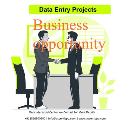 Business Opportunities with Ascent BPO's Data Entry Projects