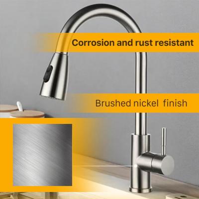 kitchen faucet with pull down sprayer brushed nickel - Washington Home & Garden