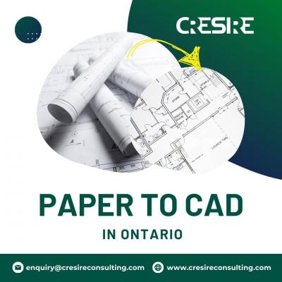 Paper to CAD Conversion Services in Ontario Canada