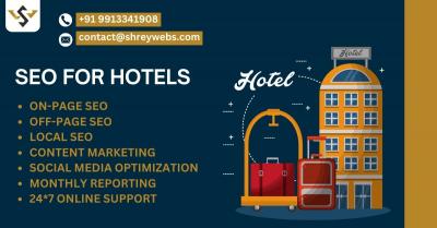 Capture more bookings with ShreyWebs' SEO for Hotels. 