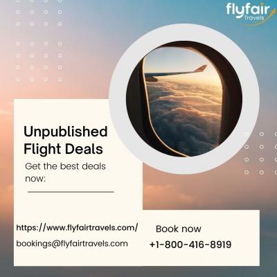 Unpublished Flight Deals: Get the best deals Now!
