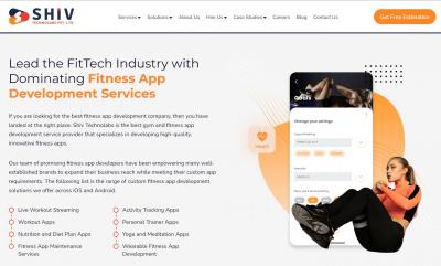 Shiv Technolabs is a Leading fitness App Development Company