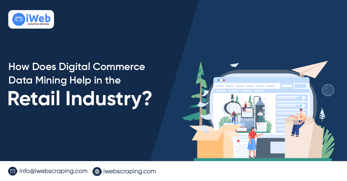 How does Digital Commerce Data Mining help in the Retail Industry?