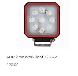 High-Quality ADR Work Lights for Vehicles - Vehicle Lights World - London Parts, Accessories