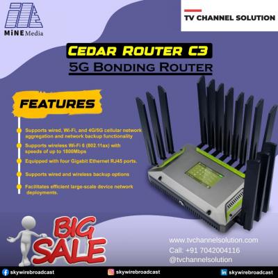 5G bonding router choice of professional photographer 