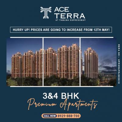 Book 3/4 BHK Flats with servant room on Yamuna Expressway by ACE TERRA 