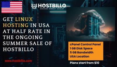 Get Linux Hosting in USA at Half Rate in the Ongoing Summer Sale of Hostbillo  - Surat Hosting