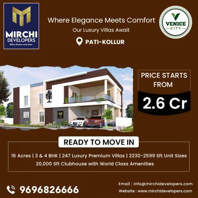 3BHK Duplex Villas | Premium Villas In Kollur - Hyderabad For Sale