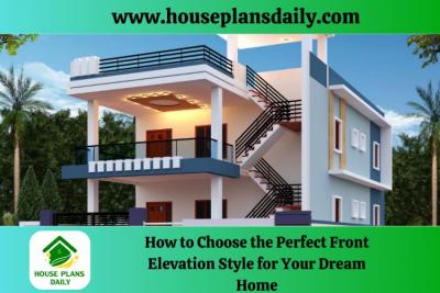 Normal House Front Elevation Design by House Plans Daily - Chennai Other