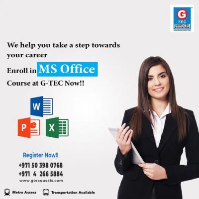 Take advantage of GTEC's specialised training in Microsoft Office to launch your career - Dubai Tutoring, Lessons