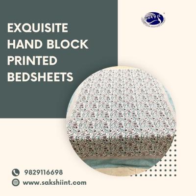 Exquisite Hand Block Printed Bedsheets 