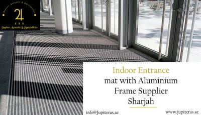Indoor Entrance mat with Aluminium Frame Supplier Abu Dhabi 
