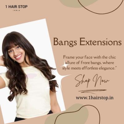 Clip & Go: Instant Bangs Transformation with 1 Hair Stop Extensions - Hyderabad Other