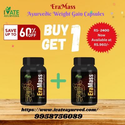 Exclusive Offer from iVate Ayurveda Grab your Weight Gain Capsules Buy 1 Get 1 Free!