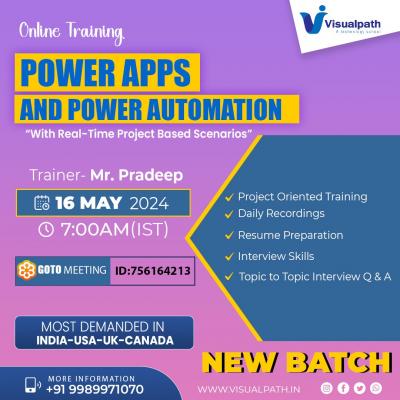 Attend Online #Newbatch On #PowerApps and #PowerAutomate - Hyderabad Tutoring, Lessons