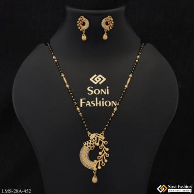 Take A Piece Of Soni Fashion 1 Gram Gold Plated Mangalsutras And Capture Tradition