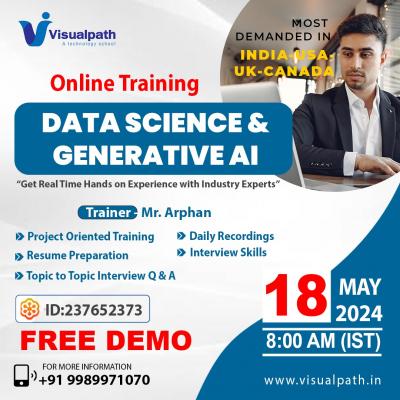 DataScience & Gen AI Online Training Free Demo  - Hyderabad Professional Services