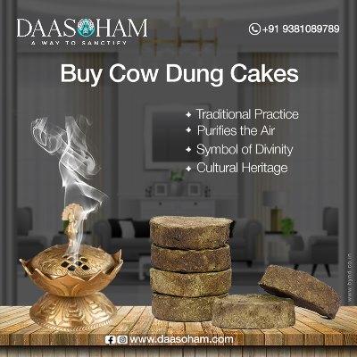 agnihotra cow dung cake