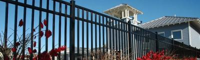 Enhance Your Landscape with a Stylish Black Aluminum Fence Gate - Other Other