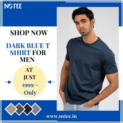 Dark blue t shirt - Delhi Clothing