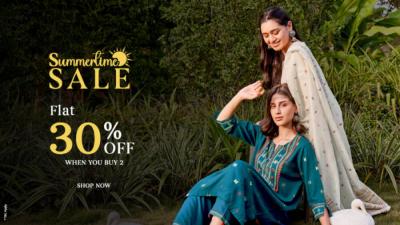 Summertime Sale Flat 30% OFF When You Buy 2 - Delhi Clothing