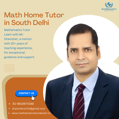 Math Home Tutor in South Delhi - Other Tutoring, Lessons
