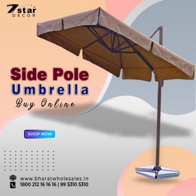 Side Pole Umbrella Buy Online for Outdoor Space - Delhi Home & Garden