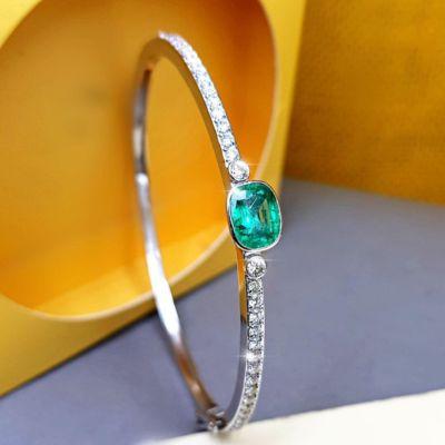 Emerald and Diamond Bracelet - Delhi Jewellery