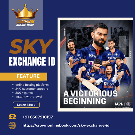 Get your safe and secure  online betting id with sky exchange.