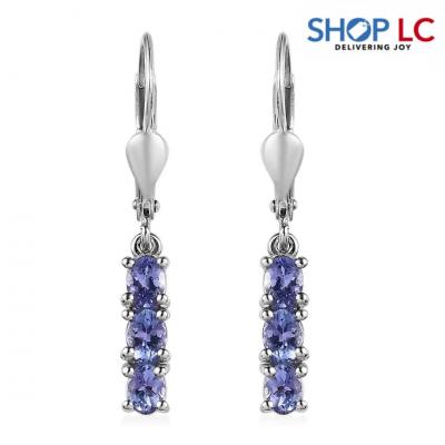 Exquisite Silver Tanzanite Earrings | Shop LC - Austin Jewellery