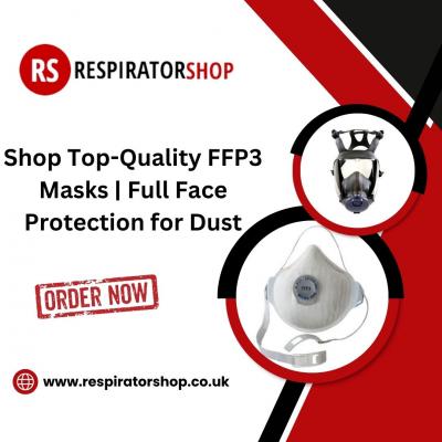 Shop Top-Quality FFP3 Masks | Full Face Protection for Dust - London Medical Instruments