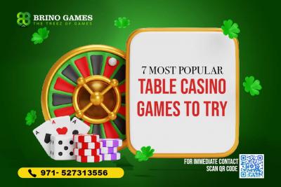 Discover the Most Popular Table Casino Games