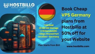 Book Cheap VPS Germany plans from Hostbillo at 50% off for your Website - Surat Hosting