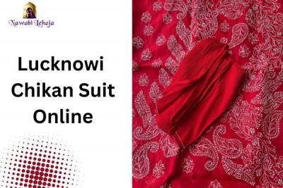 Lucknowi Chikan Suit Online - Exquisite Beauty Delivered! - Lucknow Clothing