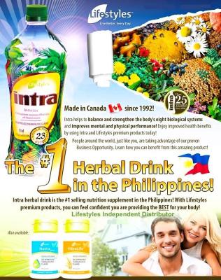 Lifestyles intra herbal health juice drink 23 botanicals worldwide distributors