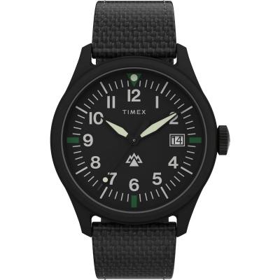 The Timex Men Black Bio-Based PU Round Dial Analogue Watch is a great way to embrace sustainability. - Delhi Other
