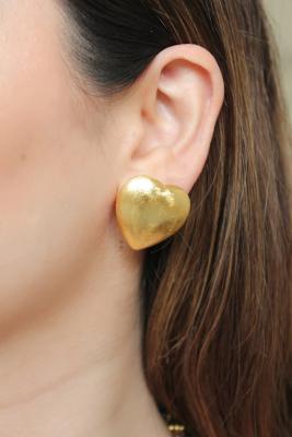 Prem Heart Shape Stud Earrings | Anana - Mumbai Jewellery