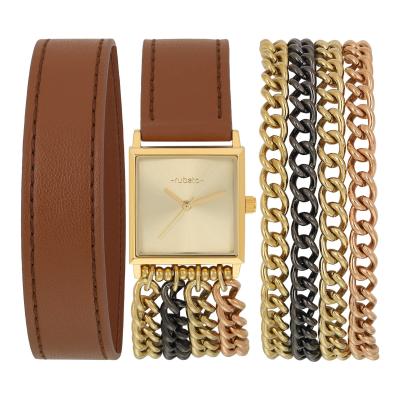 Shop Dream Wrap Watch | Stylish Rose Gold Tan Watch Online By Rubato - Delhi Jewellery