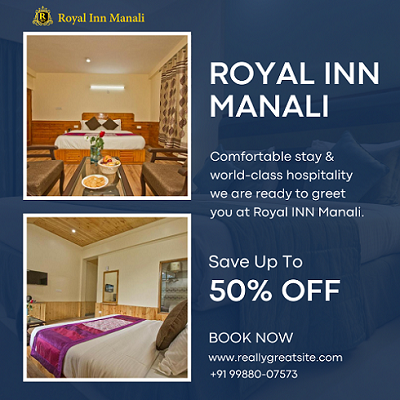 Book Best Luxury 3 Star Hotel in Manali Upto 50% off