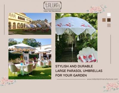 Stylish and Durable Large Parasol Umbrellas for Your Garden