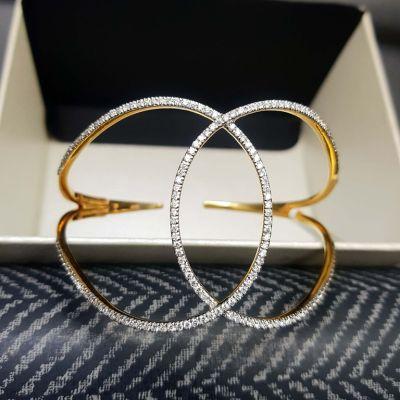 Classic Diamond Handcuff Bracelet - Delhi Jewellery