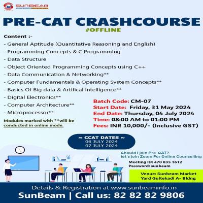 Boost Your IT Career with Sunbeam Institute’s Pre-CAT crash course Program!  - Pune Tutoring, Lessons