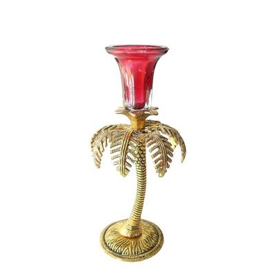 Be Kind Metal Palm (khajur) Tree Candle Stand | Tea Light - Mumbai Home & Garden