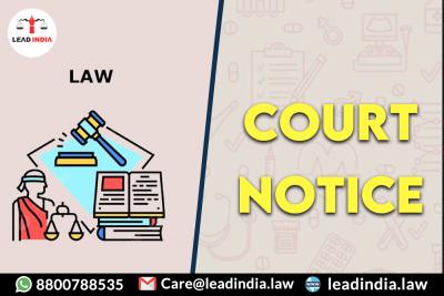 court notice - Delhi Lawyer