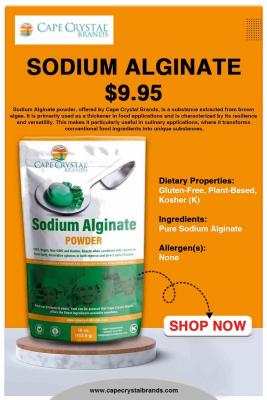 Sodium Alginate Natural Thickener for Culinary Use Cape Crystal Brands - New York Other