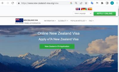 NEW ZEALAND Government of New Zealand Electronic Travel Authority NZeTA - Hamilton Other