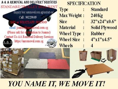 Quality Trolley w/Max.Cap of 240 Kg Best for your Moving Services. - Singapore Region Other