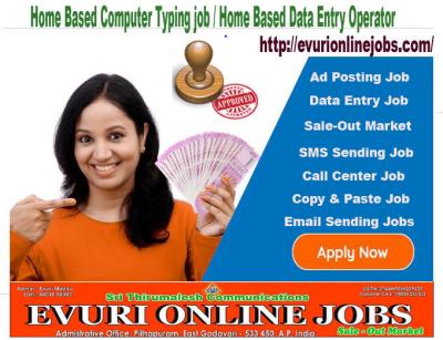 Part Time Home Based Data Entry Typing Jobs  - Visakhpatnam Other